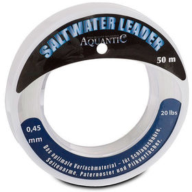 Лидер моно Aquantic Saltwater Leader 50м 0.65мм Clear