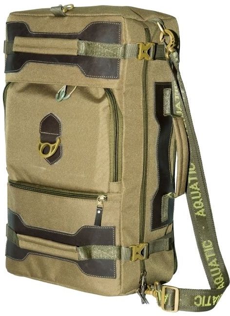 Сумка-рюкзак Aquatic С-27Х с кожаными накладками (хаки)