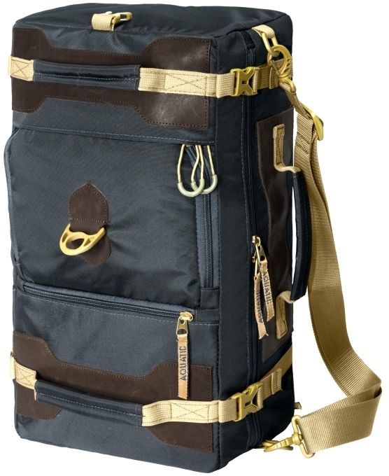 Сумка-рюкзак Aquatic С-27ТС с кожаными накладками (темно-серый)