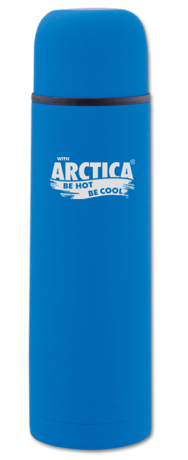 Термос Арктика классический c резиновым шёлковым покрытием 103 (1,0л) синий