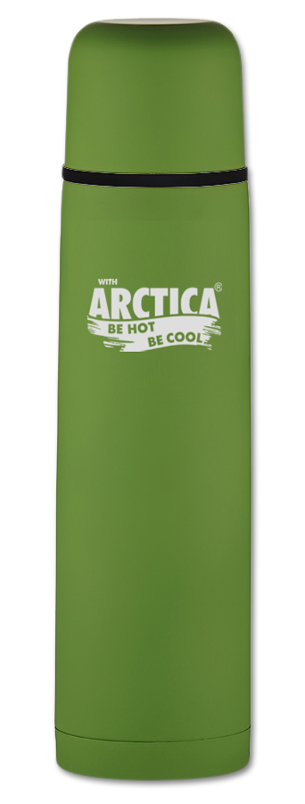 Термос Арктика классический c резиновым шёлковым покрытием 103 (1,0л) зеленый