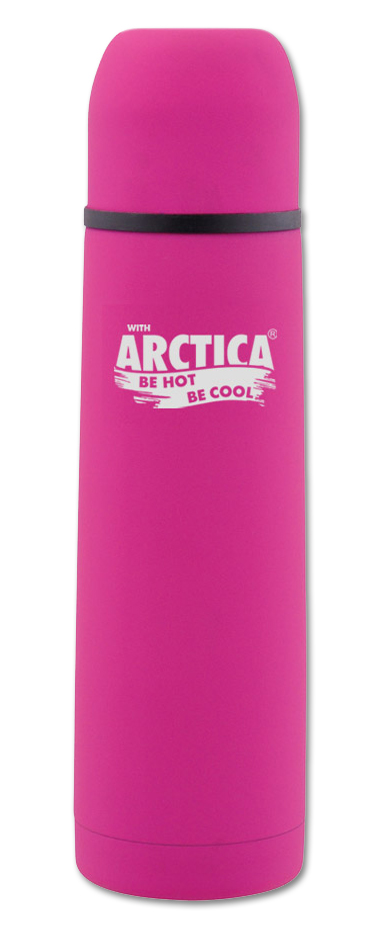 Термос Арктика классический c резиновым шёлковым покрытием 103 (1,0л) розовый