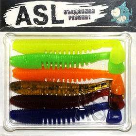 Силиконовая приманка ASL Аваруна (10см) Mix 3 (упаковка - 5шт)