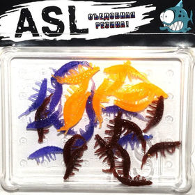 Силиконовая приманка ASL Мормыш (Гаммарус) (2.1см) mix-3 (упаковка - 30шт)