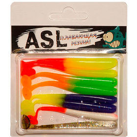 Силиконовая приманка ASL Слим (10см) mega mix (упаковка - 5шт)