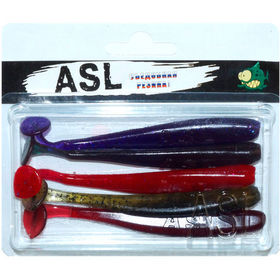 Силиконовая приманка ASL Слим (10см) mix 2 (упаковка - 5шт)