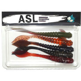 Силиконовая приманка ASL Вьюн (10см) mix-2 (упаковка - 5шт)