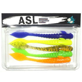 Силиконовая приманка ASL Вьюн (10см) mix-3 (упаковка - 5шт)