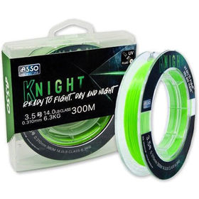 Леска Asso Knight ST #3 300м 0.285мм (Green Fluo)