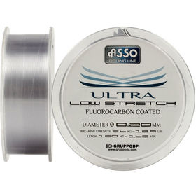 Леска Asso Ultra Low Stretch 150м 0.16мм (дымчато-серая)