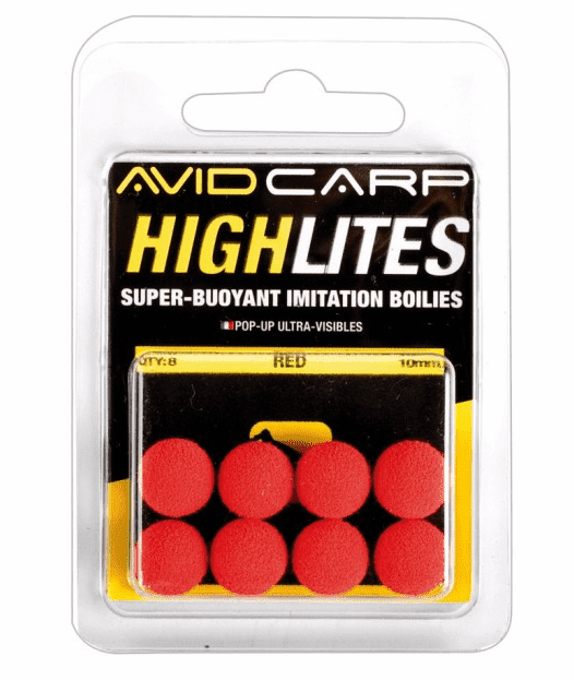 Плавающие насадки AVID CARP High Lites - 10мм - 8шт., Цвет: Желтый/Оранжевый