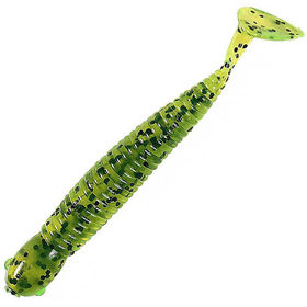 Силиконовая приманка B Fish & Tackle PaddleTail 3.25 (8.3см) Chartreuse Pepper