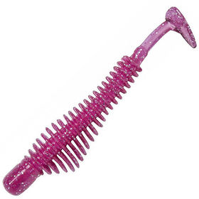 Силиконовая приманка B Fish & Tackle Pulse-R Paddle Tail 2.45 (6.2см) Purple Glitter w/White core