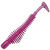 Силиконовая приманка B Fish & Tackle Pulse-R Paddle Tail 2.45 (6.2см) Purple Glitter w/White core