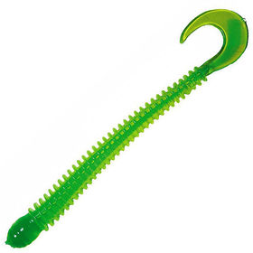 Силиконовая приманка B Fish & Tackle Ringworm 4 (10.1см) Chartreuse Green Core