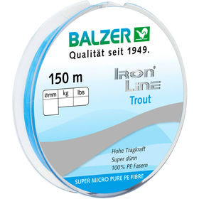 Леска плетеная Balzer Iron Line 3x Micro Spin Grey 150 m 0.06 mm (голубая)