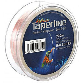 Леска Balzer Taperline c шок-лидером Multicolor 220 m 0.28-0.58 mm
