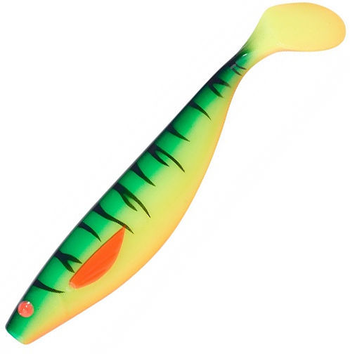 Виброхвост Balzer Shirasu Booster UV (10 см) Fire Shark (упаковка - 7 шт)