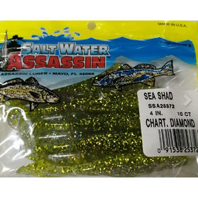Виброхвост Bass Assassin Sea Shad 4 (10см) SSA25372 (упаковка - 10шт)