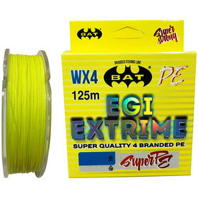 Леска BAT PE Egi Extrime 125м 0.10мм (Yellow)