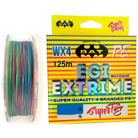Леска BAT PE Egi Extrime 125м 0.10мм (Multicolor)