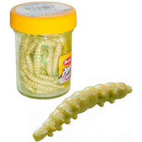 Опарыш Berkley Power Honey Worm (2.5см) Yellow/Scales