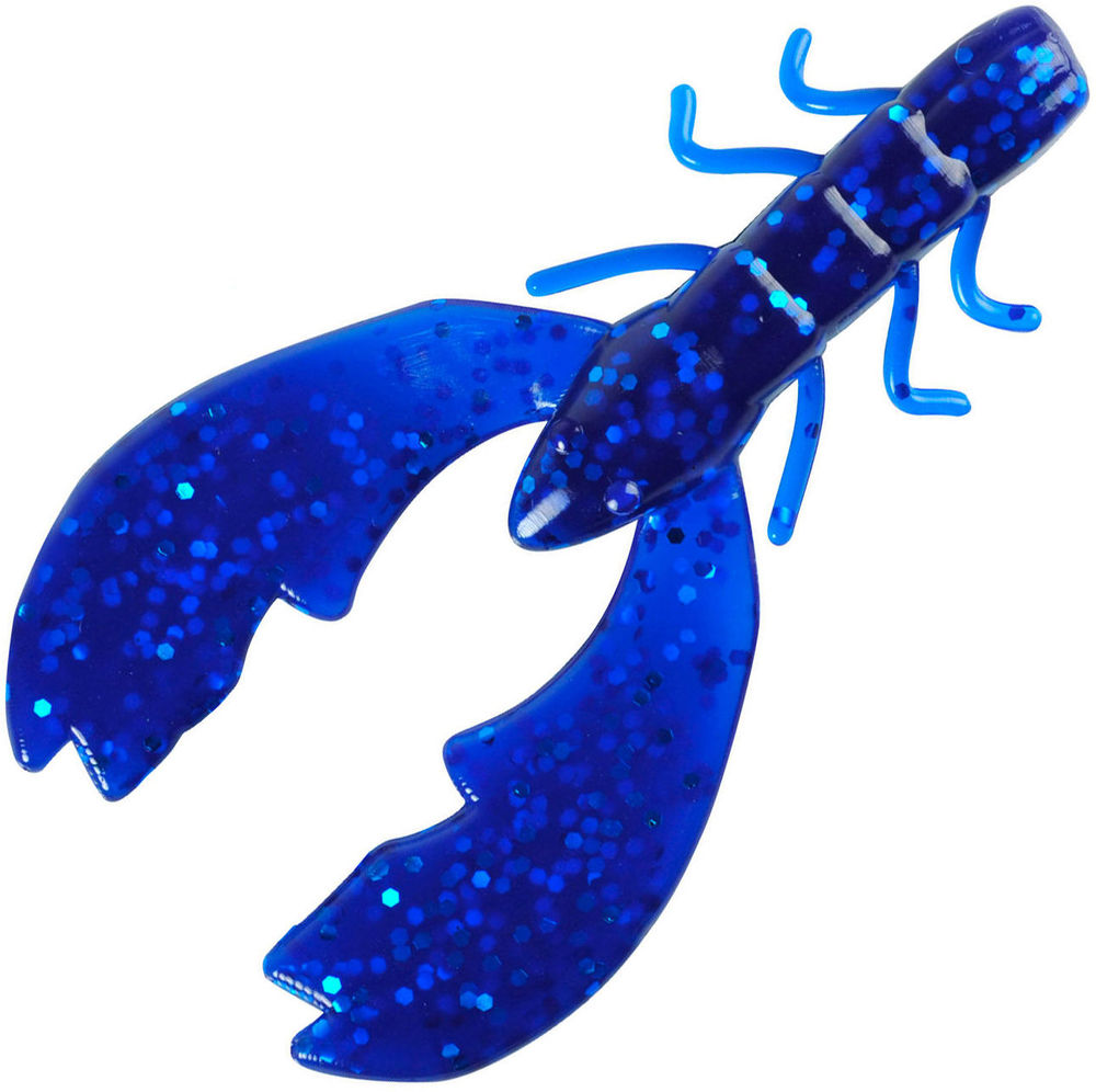 Приманка Berkley PowerBait Chigger Craw (10см) Sapphire Blue (упаковка - 9шт)