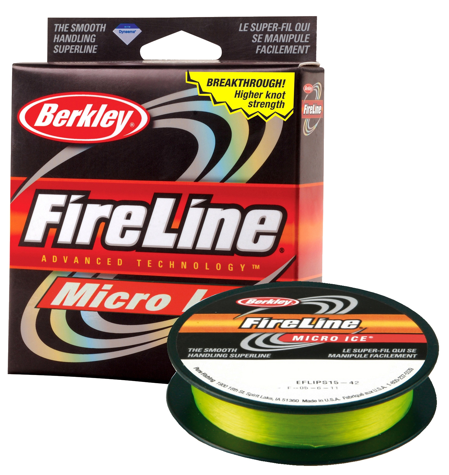 Леска плетеная Berkley FireLine Micro Ice 0,06мм зеленая (Green)