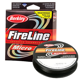 Леска плетеная Berkley FireLine Micro Ice 0,06мм серая (Smoke)