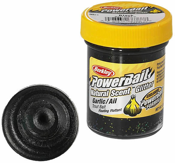 Паста форелевая Berkley Powerbait Natural Scent Trout Bait (50г) Garlic-Black