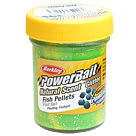 Паста форелевая Berkley Powerbait Natural Scent Glitter Trout Bait (50г) Fish Pellet Fluo Green Yell