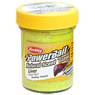 Паста форелевая Berkley Powerbait Natural Scent Glitter Trout Bait (50г) Liver Sunshine Yellow