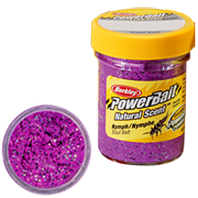 Паста форелевая Berkley Powerbait Natural Scent Glitter Trout Bait (50г) Nymph Glitter