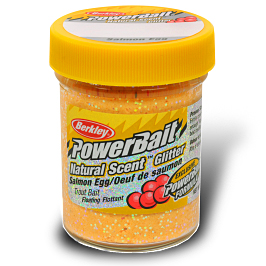 Паста форелевая Berkley Powerbait Natural Scent Glitter Trout Bait (50г) Salmon Egg Peach