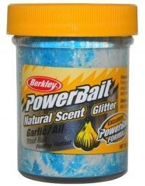 Форелевая Паста Berkley Powerbait Dough Natural Scent Garlic - Neon Blue