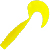 Рыбка силиконовая Berkley Power Bait  Power Grub (5см) Yellow 20шт.