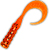 Рыбка силиконовая Berkley Power Bait  Ribbontail Grub (8см) Pumpkinseed/Fluorescent Orange 20шт.