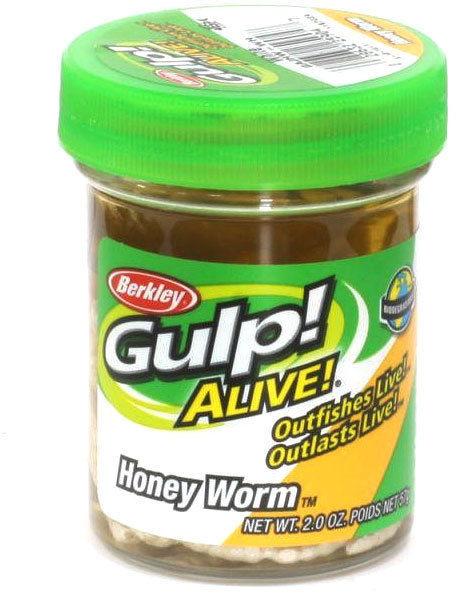Приманка Berkley Gulp Alive Honey Worms (2.5см) White (упаковка - 25шт)