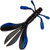 Приманка Berkley PowerBait Mantis Bug (10см) Black Sapphire (упаковка - 8шт)