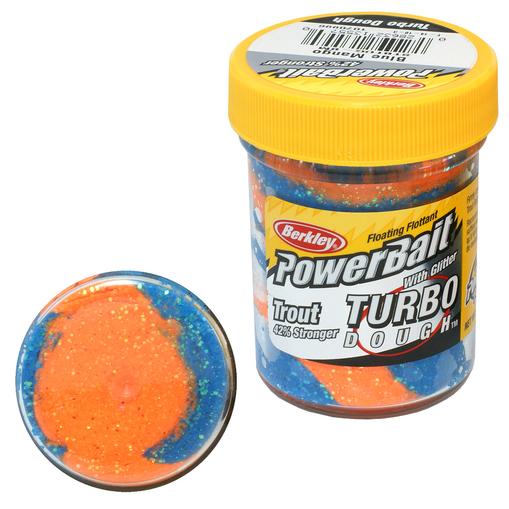 Паста форелевая Berkley Powerbait Turbo Dough (50г) Blue Mango