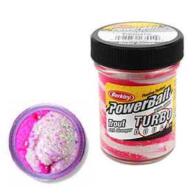 Паста форелевая Berkley Powerbait Turbo Dough (50г) Bubble Gum