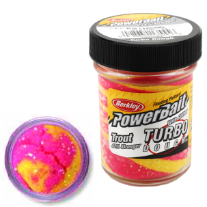 Паста форелевая Berkley Powerbait Turbo Dough (50г) Pink Lemonade