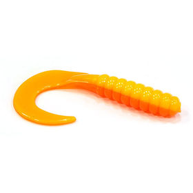 Мягкая приманка Big Bite Baits Curl Tail Grub 2-14 Orange Yellow