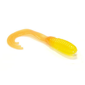 Мягкая приманка Big Bite Baits Triple Tip Grub 2-22 Clear Yellow Orange