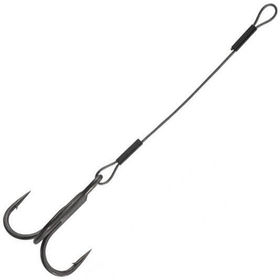 Оснастка стингер BKK Spear Stinger HD-7X7 Wire (Pike - 10cm, 26kg, 0.7mm) #1 (2шт)