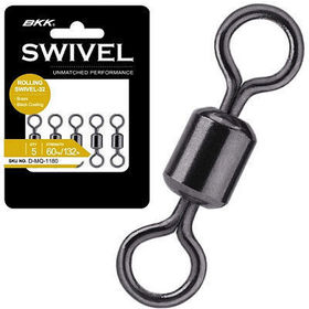 Вертлюг BKK Rolling Swivel-32 (Brass, BLack) #12 (упаковка - 10шт)
