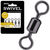 Вертлюг BKK Rolling Swivel-32 (Brass, BLack) #12 (упаковка - 10шт)