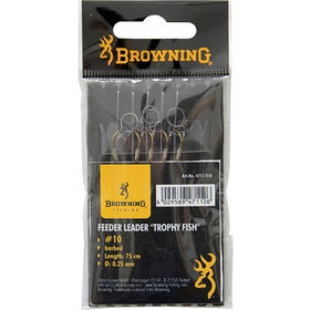 Крючки с поводками Browning Trophy Fish с крепежом №10 (0.75м)