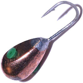 Мормышка вольфрамовая Капля с трубочкой №2 (0.11г) d1.9мм (крючок Owner) медь