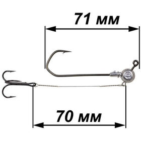 Набор Cargo джиг (10г) Barbarian 6/0 со стингером 70мм